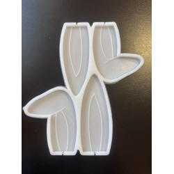 Молд силіконовий для льодяників Вушки зайчика